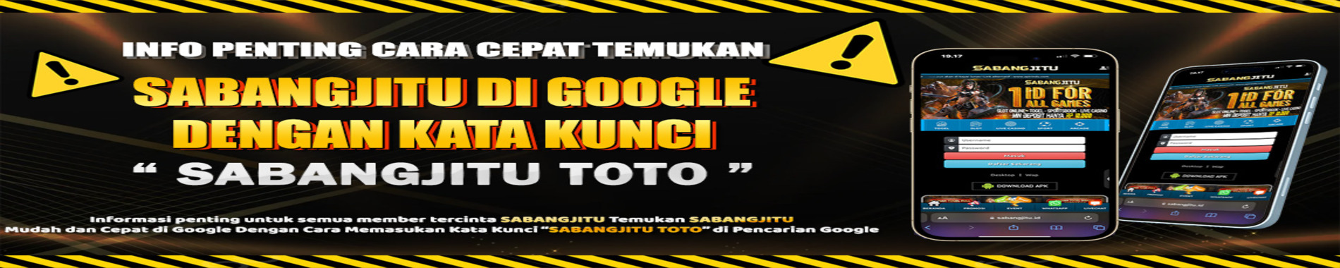 SABANGJITU - Cari di Google 'SABANGJITU TOTO'