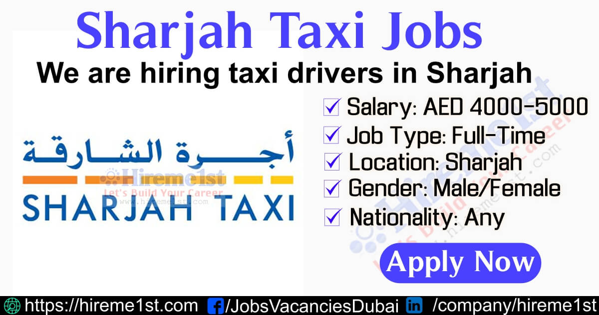 Sharjah Taxi Driver Jobs