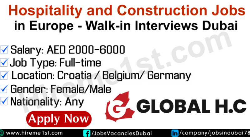 Hospitality and Construction Jobs in Europe