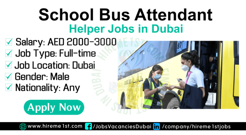 Bus Attendant - Helper Jobs in Dubai
